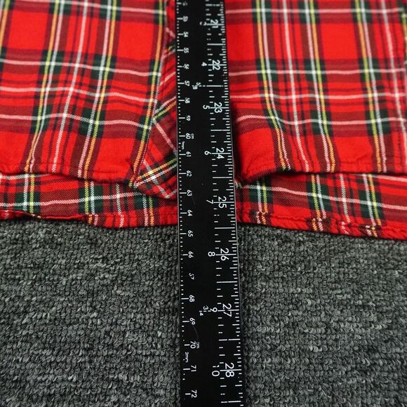 Vineyard Vines Shirt Womens 8 Red Plaid Weekend Button Down‎ Relaxed Christmas - Picture 10 of 14